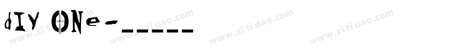 DIY One字体转换